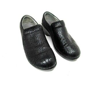 Alegria "Eryn" Black Leather Floral Rose Print ERY-586 (40) US 9.5-10